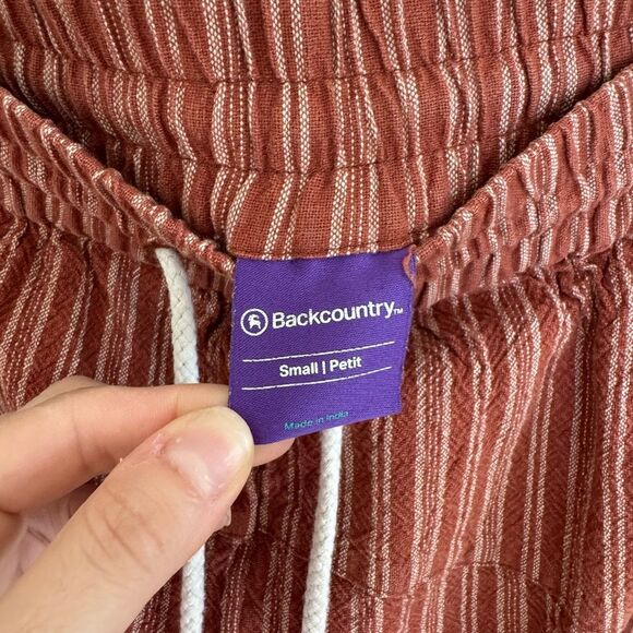 Backcountry Women's Textured Cotton Pull On Pant Bohemian Lagenlook Small - Picture 4 of 6